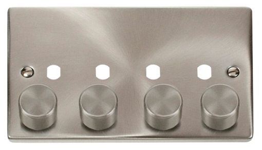 Picture of Click VPSC154PL 4G Double Dimmer Plate and Knob