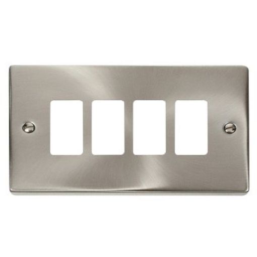 Picture of Click VPSC20404 Deco Frontplate 4G Satin Chrome