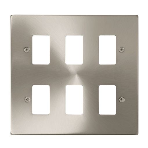 Picture of Click VPSC20506 Deco Frontplate 6G Satin Chrome