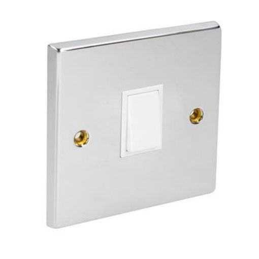 Picture of CED Intermediate Switch10amp Chrome White Inserts