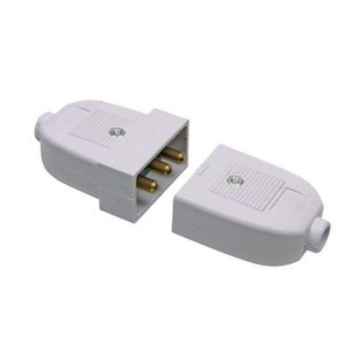 Picture of CED 10amp 3 Pin Rubber White To Bs5733
