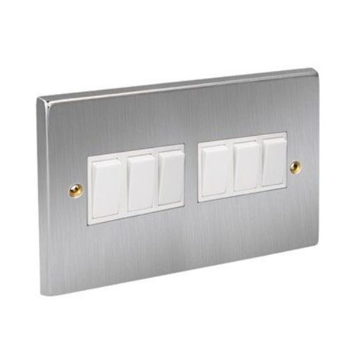 Picture of CED Satin Chrome Switch 10a 6g 2w
