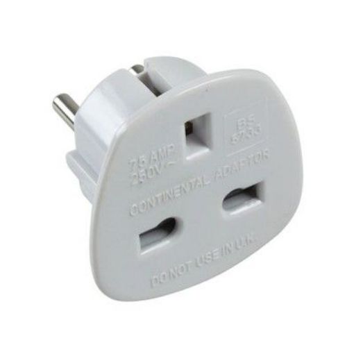 Picture of CED Continental Travel Plug Adaptor 7.5 Amp 250v To Bs5733 (testing)