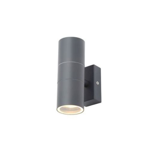 Picture of Forum Zinc Leto Up/Downlight | Anthracite Grey | Outdoor Wall Light