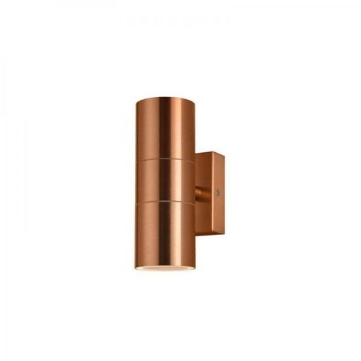 Picture of Forum Zinc Leto Up/Downlight | Copper | Outdoor Wall Light