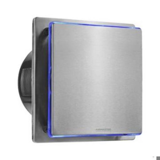 Picture of Airmaster 6" Removeable Front Panel Extractor Fan with LED Timer Stainless Steel