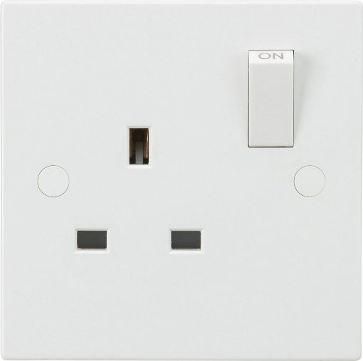 Picture of PlusSwitch 1 Gang Switched Socket 13A - White