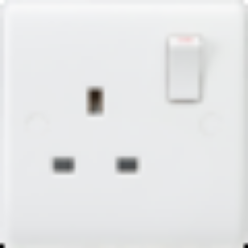Picture of Knightsbridge Curved Edge 13A 1G Double Pole Switched Socket - ASTA Approved