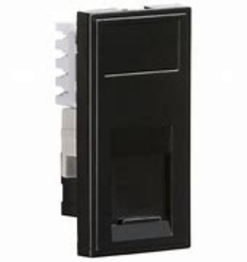 Picture of Knightsbridge UTP CAT6 RJ45 Outlet Module 25 x 50mm - Black