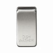 Picture of Knightsbridge Modular Switch cover "marked DISHWASHER" - brushed chrome
