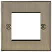 Picture of Knightsbridge Square Edge 2G Modular Faceplate - Antique Brass