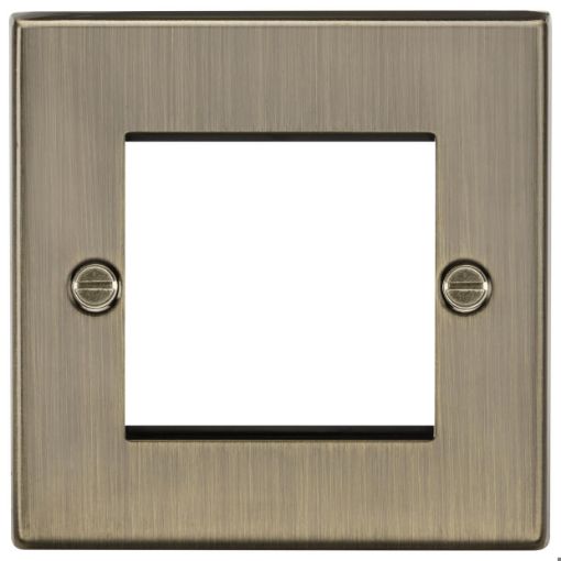 Picture of Knightsbridge Square Edge 2G Modular Faceplate - Antique Brass