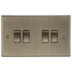 Picture of Knightsbridge Square Edge 10AX 4G 2-way Plate Switch - Antique Brass