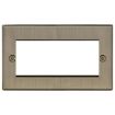 Picture of Knightsbridge Square Edge 4G Modular Faceplate - Antique Brass