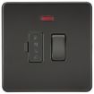 Picture of Knightsbridge Screwless 13A Switched Fused Spur Unit with Neon - Matt Black