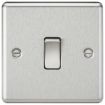 Picture of Knightsbridge CL2BC 1G Plate Switch Brushed Chrome 10A