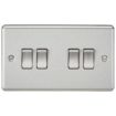 Picture of Knightsbridge Round Edge 10AX 4G 2-way Switch - Brushed Chrome