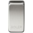 Picture of Knightsbridge Modular Switch cover "marked BOILER" - brushed chrome