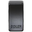 Picture of Knightsbridge Modular Switch cover "marked BOILER" - matt black