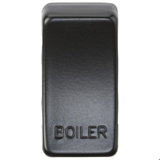 Picture of Knightsbridge Modular Switch cover "marked BOILER" - matt black