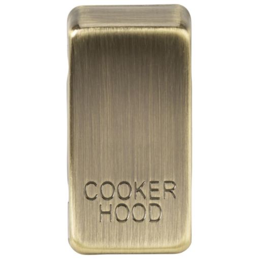 Picture of Knightsbridge Modular Switch cover "marked COOKER HOOD" - antique brass