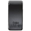 Picture of Knightsbridge Modular Switch cover "marked DISHWASHER" - matt black