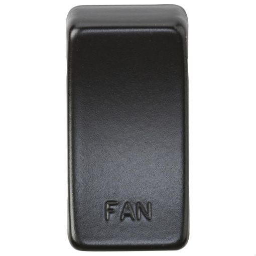 Picture of Knightsbridge Modular Switch cover "marked FAN" - matt black