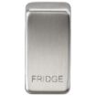 Picture of Knightsbridge Modular Switch cover "marked FRIDGE" - brushed chrome