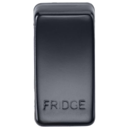 Picture of Knightsbridge Modular Switch cover "marked FRIDGE" - matt black