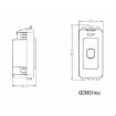 Picture of Knightsbridge Modular 1G 1-way 10-200W (10-100W LED) trailing edge dimmer (Press Type) - brushed chrome