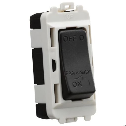 Picture of Knightsbridge Modular 10A Fan Isolator Module - Matt Black