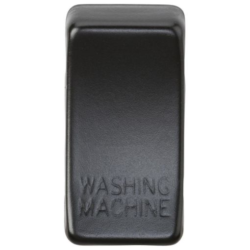 Picture of Knightsbridge Modular Switch cover "marked WASHING MACHINE" - matt black