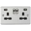 Picture of Knightsbridge FPR9224BC 2G Switched Socket 2x USB 13A