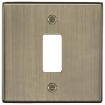 Picture of Knightsbridge Flat Plate 1G Grid Faceplate - Antique Brass