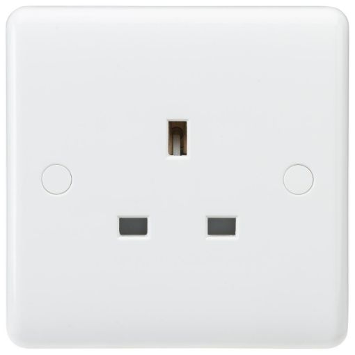 Picture of Knightsbridge Curved Edge 13A 1G Unswitched Socket