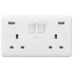 Picture of Knightsbridge CU9904 Socket 2G Dual USB Charger