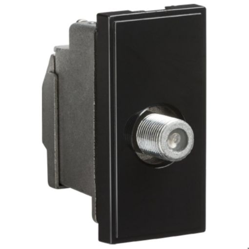 Picture of Knightsbridge Screened SAT TV Outlet Module 25 x 50mm - Black