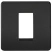 Picture of Knightsbridge 1G Modular Faceplate - Matt Black
