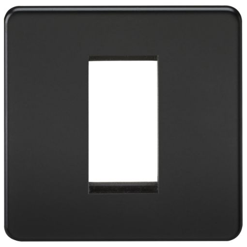 Picture of Knightsbridge 1G Modular Faceplate - Matt Black