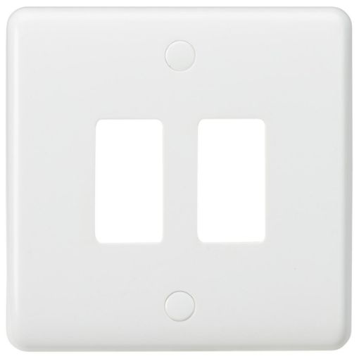 Picture of Knightsbridge Curved Edge 2G Grid Faceplate