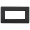 Picture of Knightsbridge 4G Modular Faceplate - Matt Black