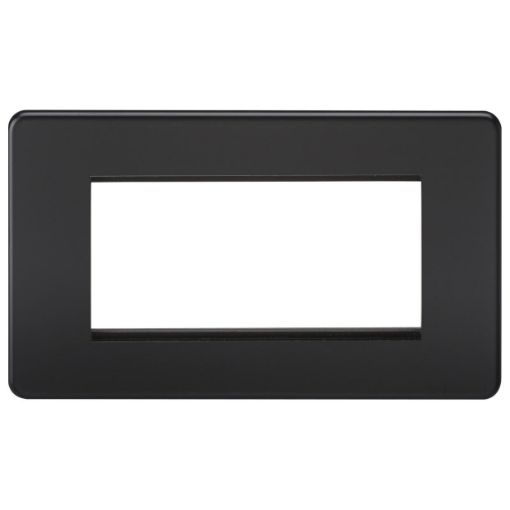 Picture of Knightsbridge 4G Modular Faceplate - Matt Black