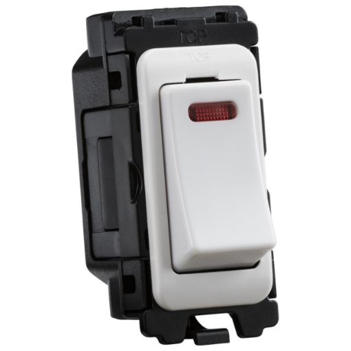 Picture of Knightsbridge Curved Edge 20AX Double Pole Switch with Neon Module