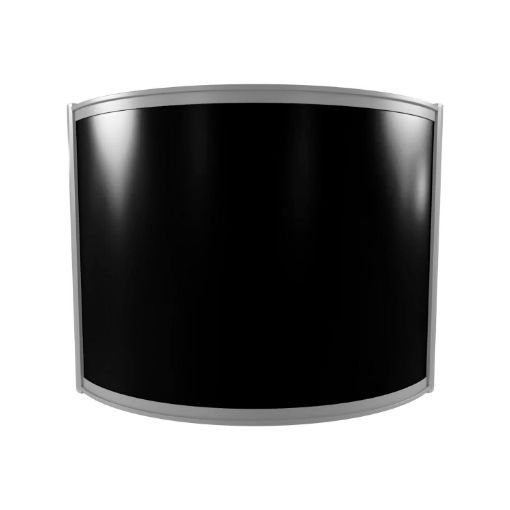 Curved Infrared Panel Heater Black