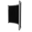 Curved Infrared Panel Heater Black