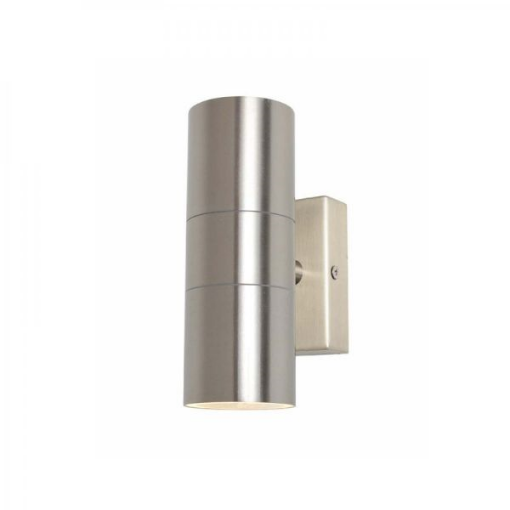 Picture of Forum Zinc Leto Up/Downlight | Stainless Steel | Outdoor Wall Light
