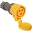 Picture of Axiom Industrial 3 Pin Connector IP44 | Yellow | IC1613