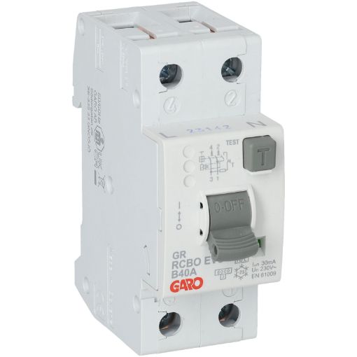 Picture of Garo 40A RCBO 30mA Type B 6kA MCB RCD Unit