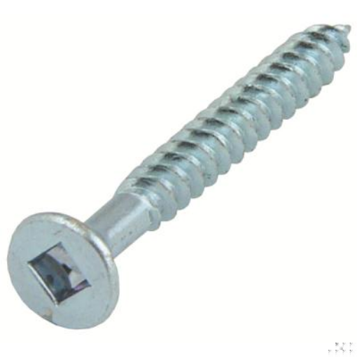 Picture of Olympic Fixings 5 X 1/2 CSK Square Twinthread Screw BZP(Self Tapper) 200 Pcs