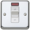 Picture of MK Electric Switch 1 Gang DP with Neon Albany Plus 32A Brushed Chrome | K5106BRC